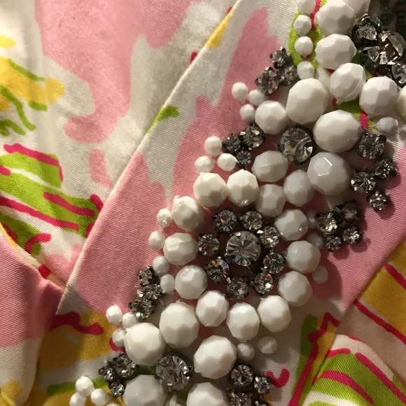 Strapless Bead Waist Lilly Pulitzer Dress - Picture 2 of 5